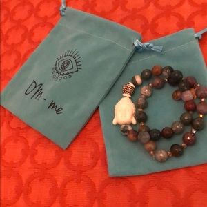 Buddha bracelet Olive tone